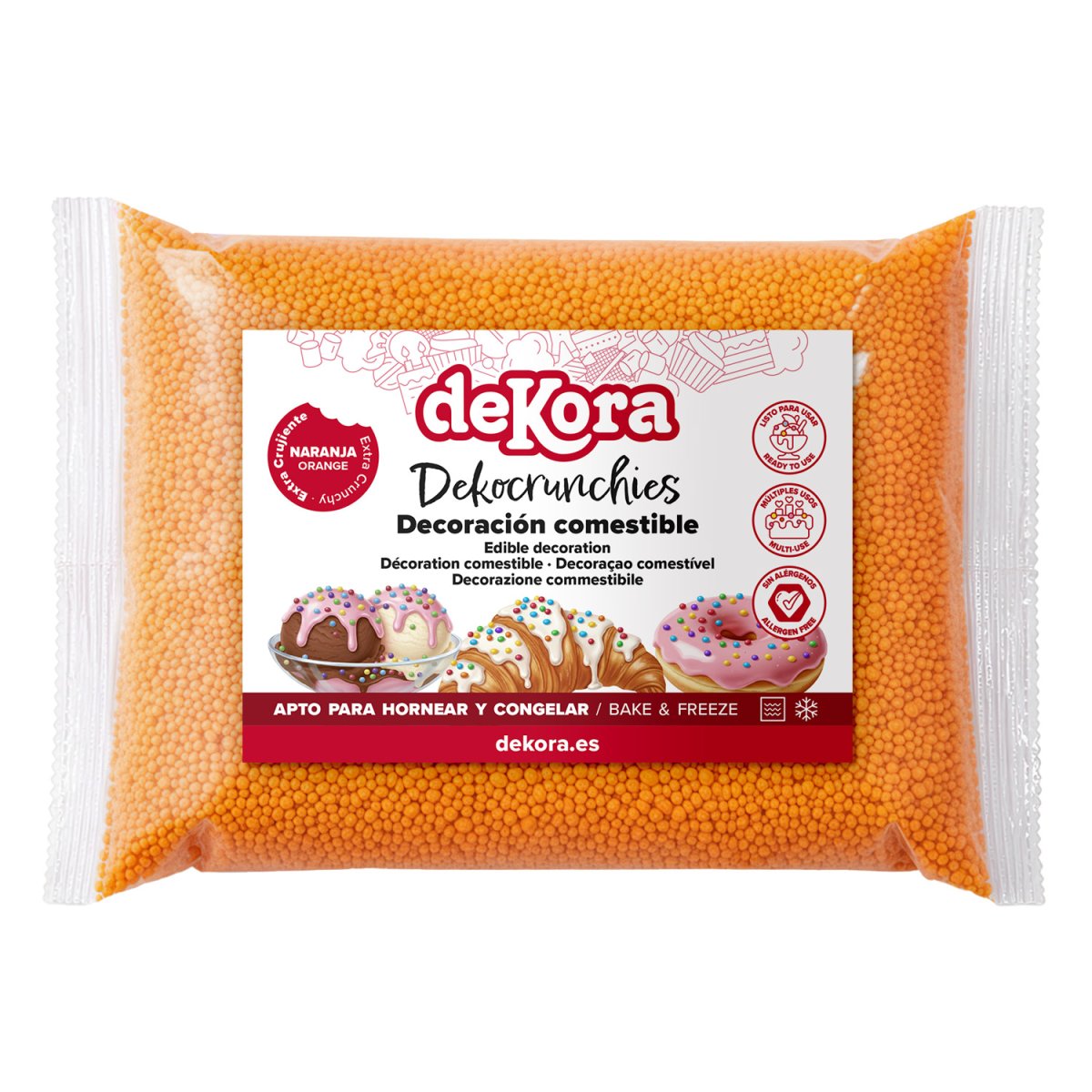 DEKOCRUNCHIES SABOR A LARANJA 1KG