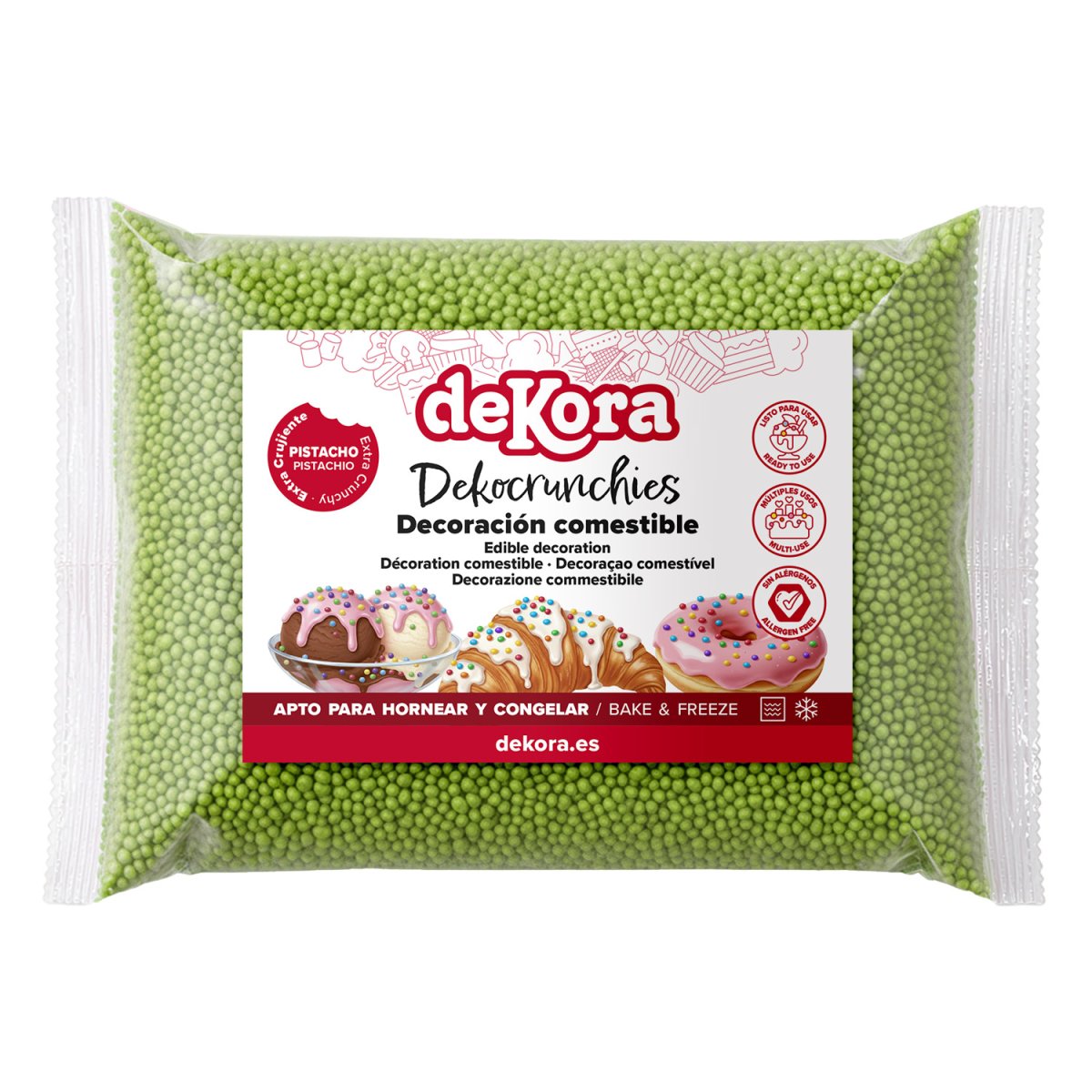 DEKOCRUNCHIES SABOR A PISTACHO 1KG