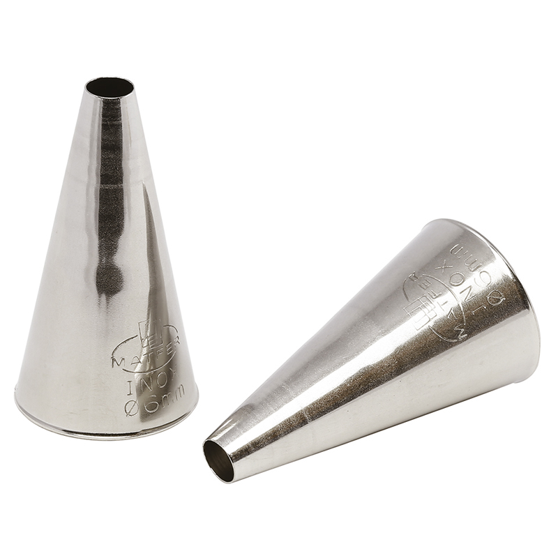 2 BICO LISO AÇO INOX 9 MM