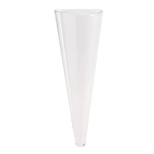 SET 20 CONOS EN PLÁSTICO TRANSPARENTES Ø6CM H17CM 120ML