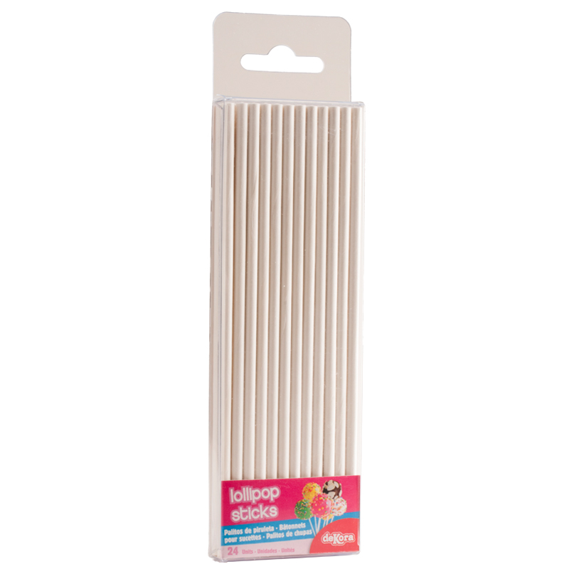 EXPOSITOR 12 EMB. 24 PALITOS DE PIRULITOS 150X4 MM
