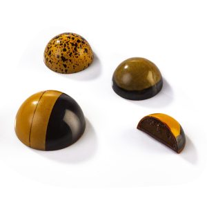 MOLDE POLICARBONATO CHOCOLATE MEIA ESFERA 24 FORMAS Ø 30 MM