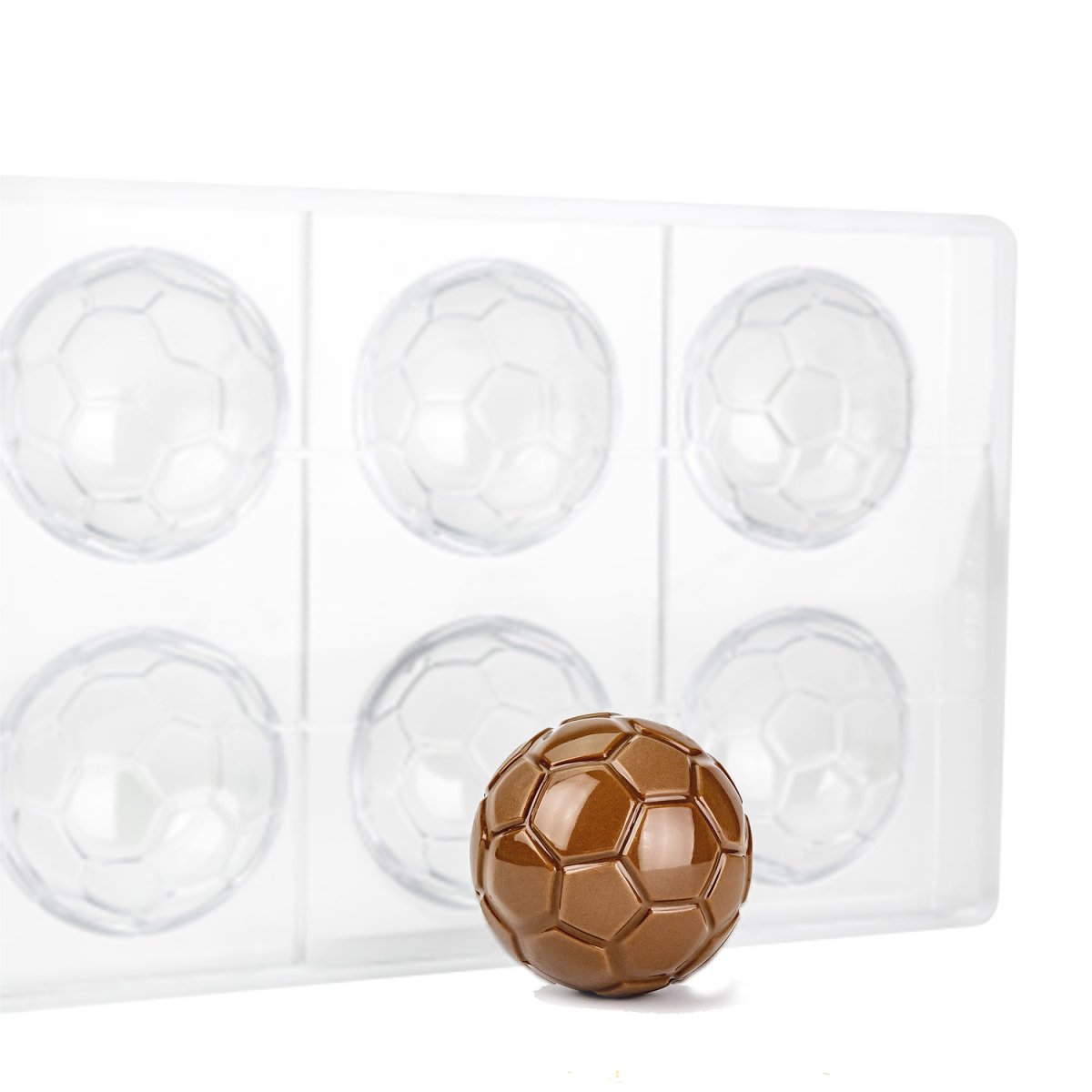MOLDE DE POLICARBONATO BOLA DE FUTEBOL 275X175X33MM – 3 PEÇA