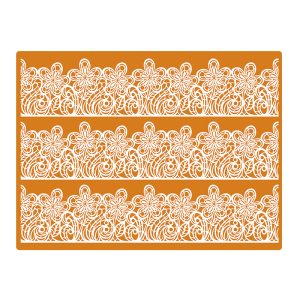 MOLDE PARA FITA DOCE FLORES 30X40 CM