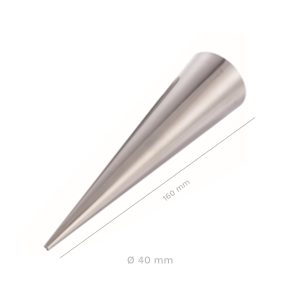 FORMA CONE CANNOLI INOX Ø 40 X 160MM