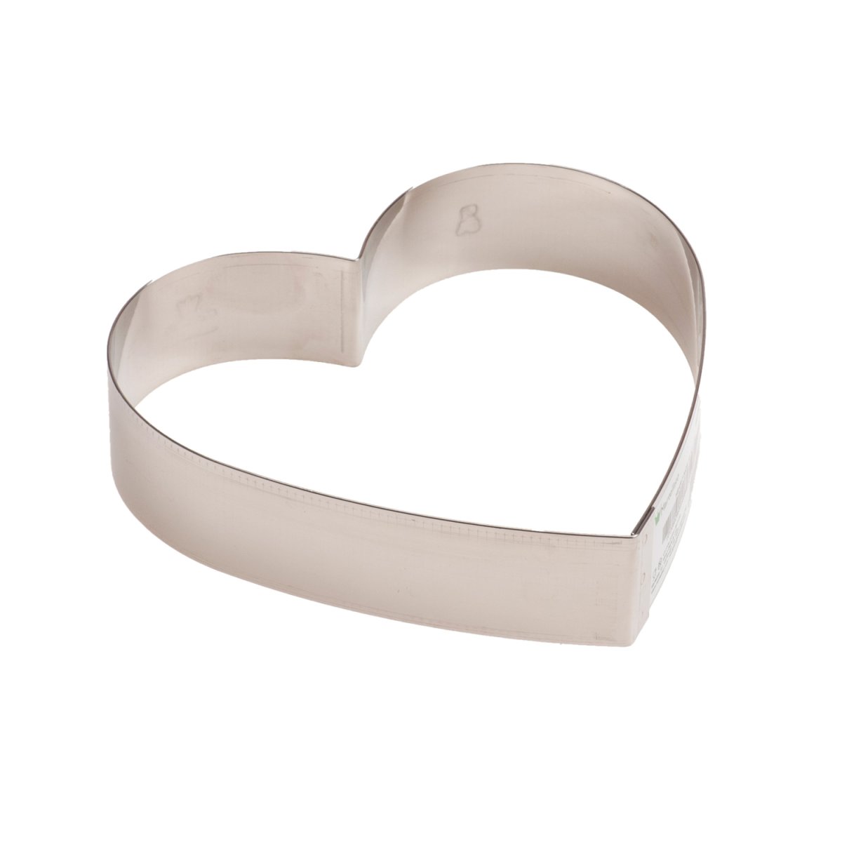 MOLDE DE CORAÇÃO DE AÇO INOXIDÁVEL Ø 18CM H 4CM