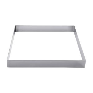 FORMA SQUARE AÇO INOXIDÁVEL 20×20 H 2 CM