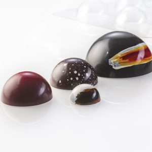 KIT 4 MOLDES TERMOFORMADORES MEIA ESFERA Ø 50 – 90MM