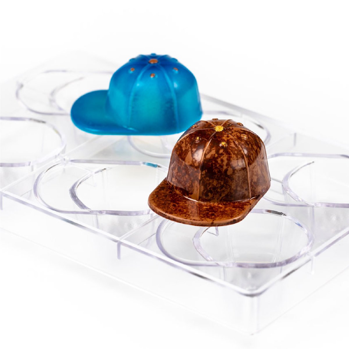 MOLDE DE POLICARBONATO GORRA 6 PEÇAS – 275 x 175 x 40,5 MM