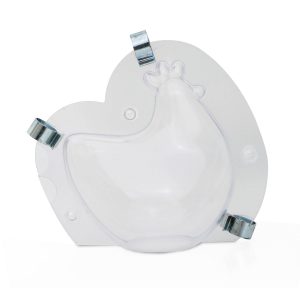 MOLDE PLÁSTICO TERMOFORMADO 3D GALINHA 108X75H120MM | 90GR