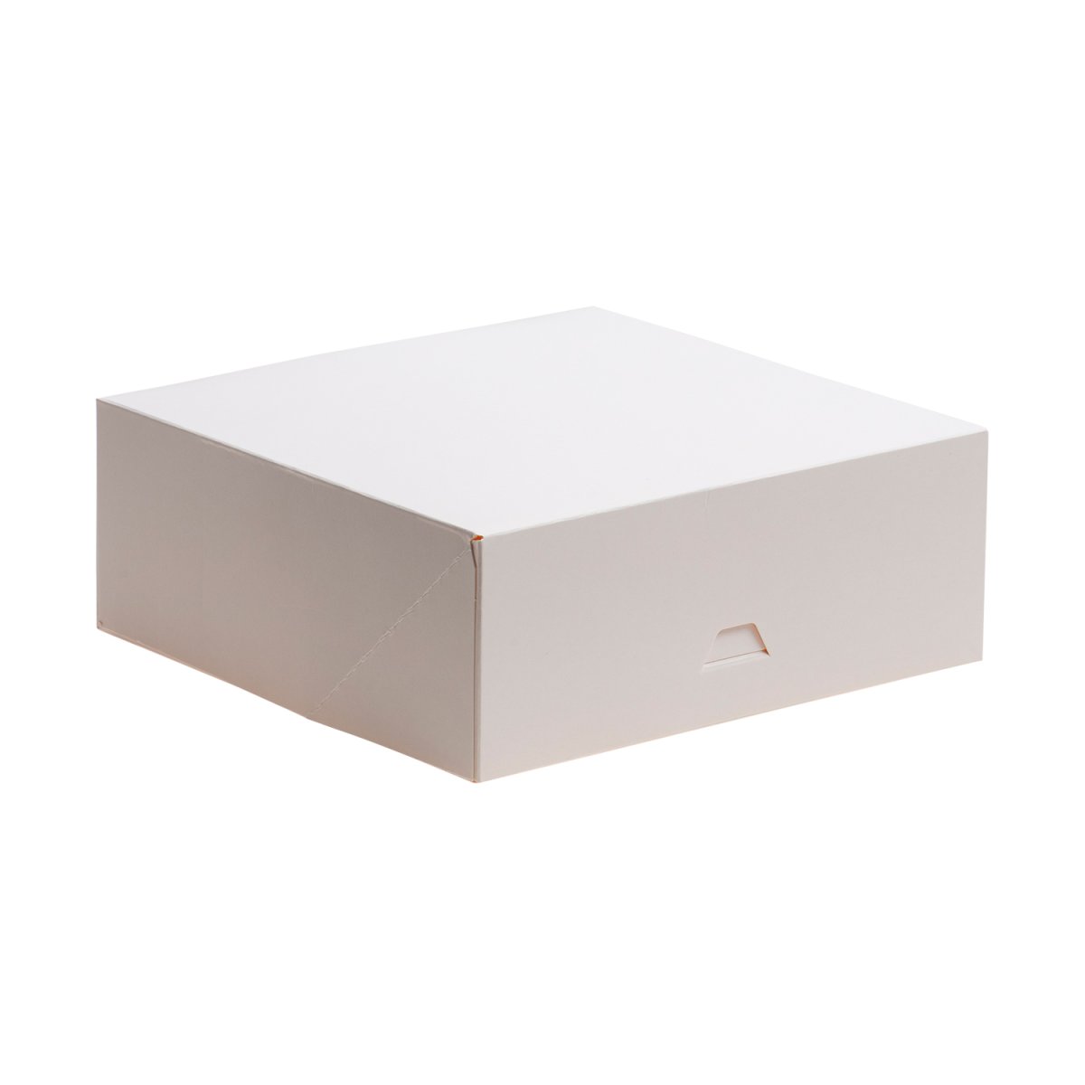CAIXA PARA BOLOS EM CARTÃO BRANCO 23X23X10CM