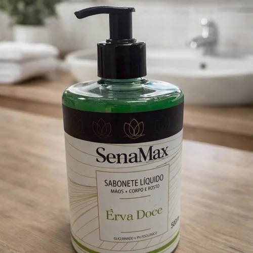 Sabonete Liquido para mãos, corpo e rosto erva doce 500ml –  Verde