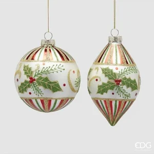 BOLA VIDRO DE NATAL FUSO HOLY