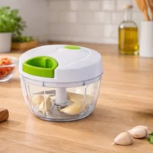 Processador De Alimentos Manual 500ml 3 Lâminas Corda Retrátil