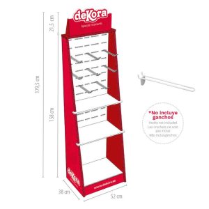 EXPOSITOR RETAIL SEM GANCHOS 584 x 384 x 138 MM