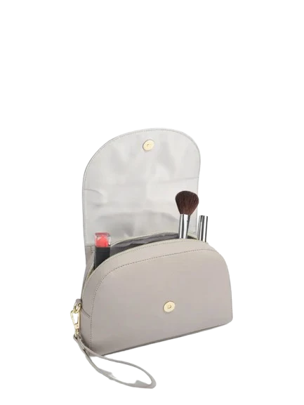 STACKERS TAUPE ‘WRAP AROUND’ MAKE UP BAG