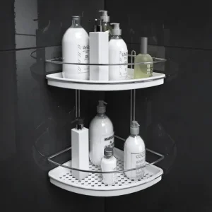 Porta Shampoo de Canto 2 Andares – Branca