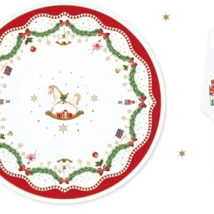 PRATO BOLO COM ESPÁTULA MAGIE DE NOEL