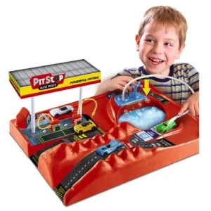 Pista Pit Stop Com 2 Carrinhos Miniatura