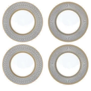 CONJUNTO 4 PRATOS DE SOBREMESA PALLADIUM
