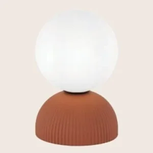 CANDEEIRO MESA G9 9W TERRACOTA