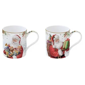 CONJUNTO 2 CANECAS SANTA IS COMMING