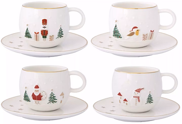 CONJUNTO 2 CHÁVENAS E PIRES LET IT SNOW