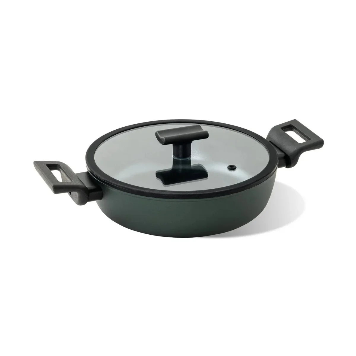 PANELA BAIXA COM TAMPO TITAN PRO VERDE