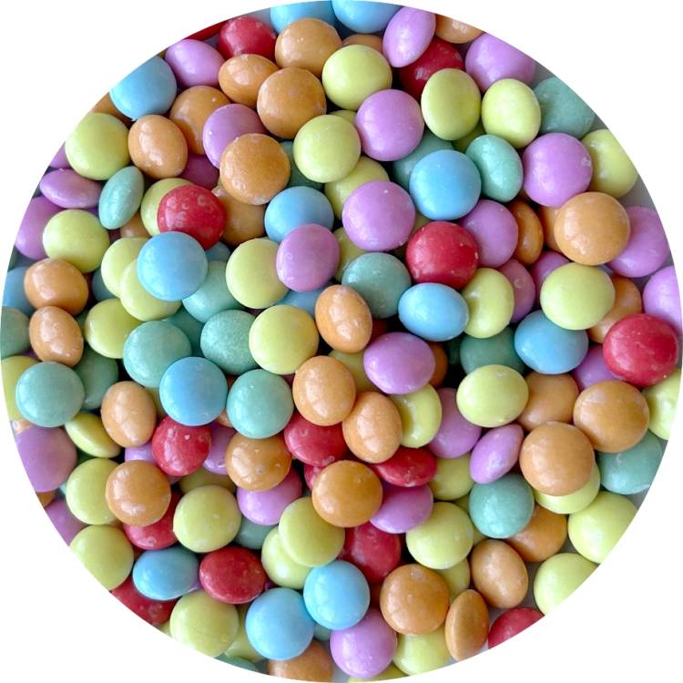 MINI DRAGEIAS DE CHOCOLATE COLORIDAS – 1KG