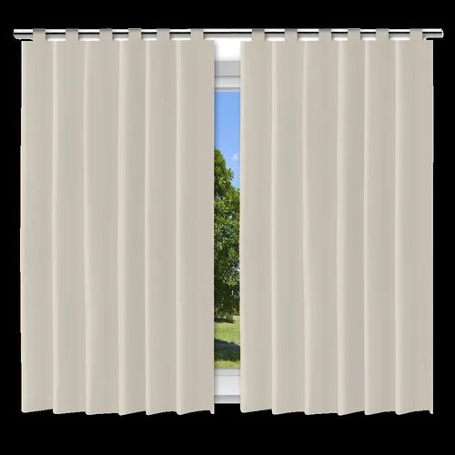 Cortina Blackout Bege – 280x240cm – c/ alça p/ varão