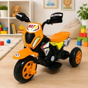 Moto Elétrica Infantil Cross com Luz – Laranja