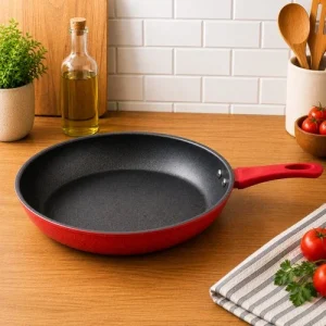 Frigideira Revestimento Nanocerâmico 24cm – Vermelha