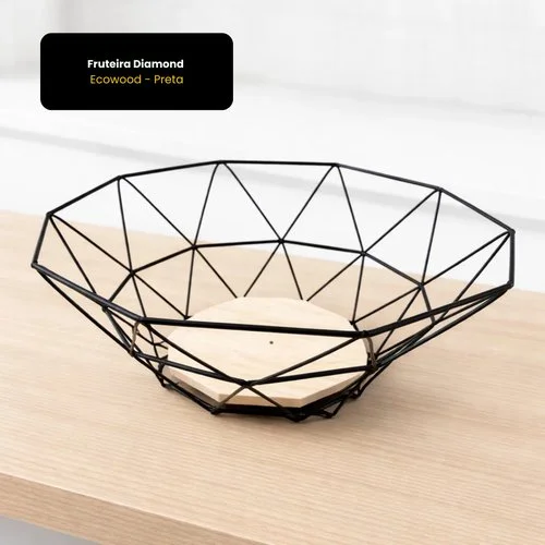 Fruteira Diamond Ecowood – Preta