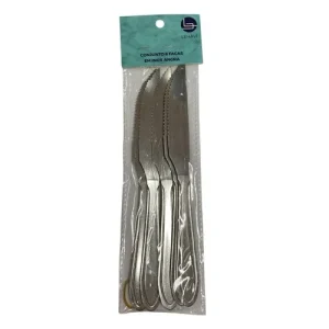 Conjunto com 6 Facas em Inox Angra