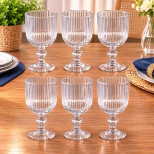 Conjunto 6 Taça athens de vidro 380ml