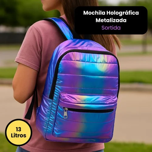 Mochila Holográfica Metalizada  – Sortida