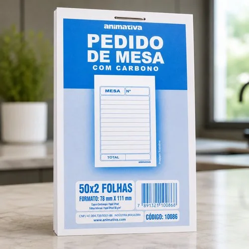 Pedido De Mesa com Carbono 50×2 Folhas