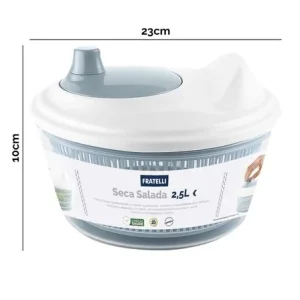 Seca Folhas Salada 2,5L – Cinza