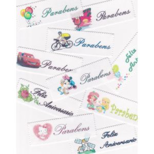 Placas em Hóstia para decoração de bolos – cx 48unidades