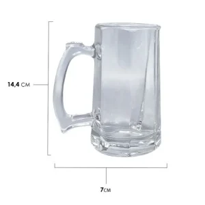 Caneca de Chopp de Vidro – 370ml