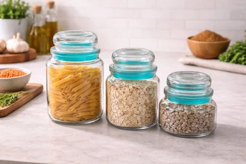 Conjunto 3 Potes Heméticos de Vidro – Sortida