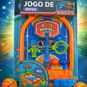 Jogo Basquete Mesa Catapulta Lançador Bolinha Brinquedo