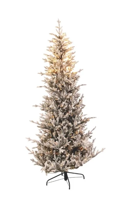 ÁRVORE DE NATAL NORWAY SLIM FLOCKED 180 CM