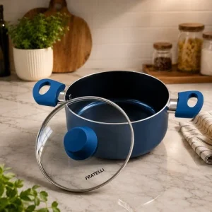 Caçarola Antiaderente Cerâmica  de 20cm – Azul