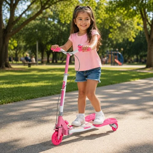 Patinete Infantil Dobrável – Rosa