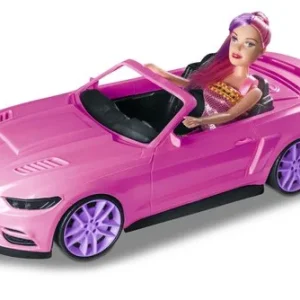 Carro Conversível de Brinquedo com Boneca – Rosa