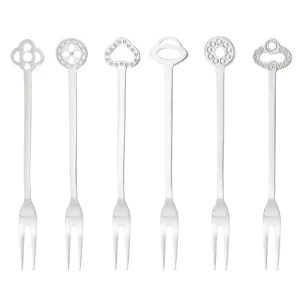 SET DE 6 GARFOS ORIENTAL AÇO BRILHANTE