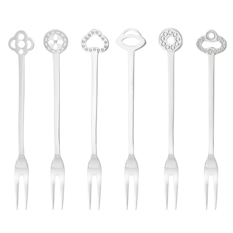 SET DE 6 GARFOS ORIENTAL AÇO BRILHANTE