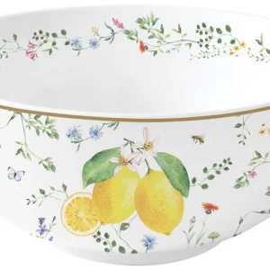TAÇA FLEURS ET CITRONS