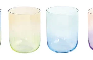 CONJUNTO 6 COPOS AGUA RAINBOW